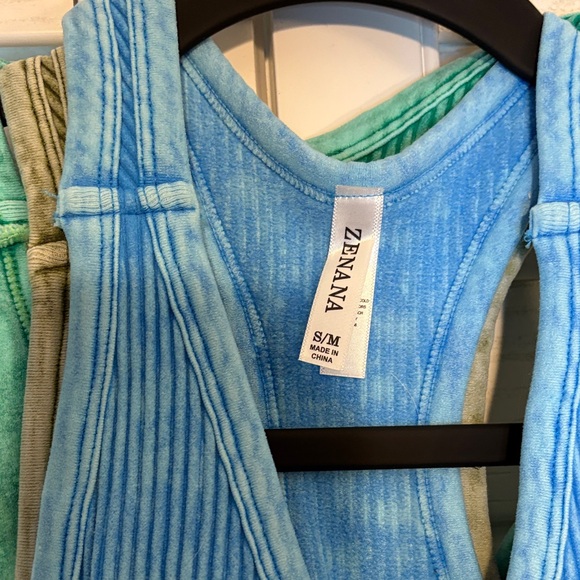 Zenana Outfitters Sky Blue Ribbed Set - Picture 3 of 5